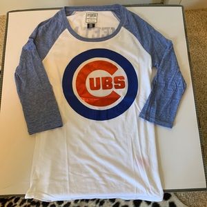 PINK Cubs Baseball Tee